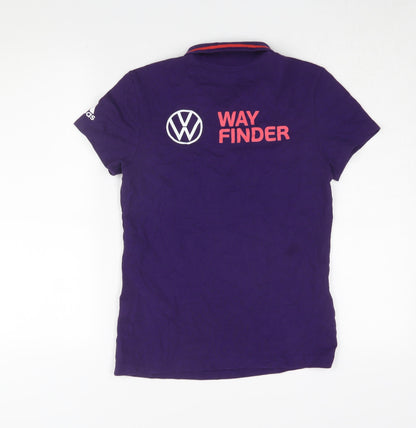 Womens UK Size S adidas Purple Basic Polo