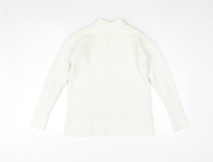 Womens UK Size S Mango Ivory Pullover Jumper