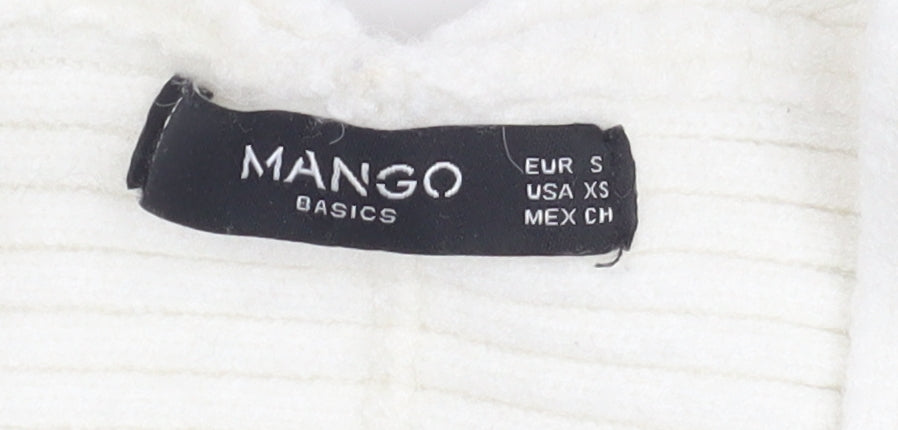 Womens UK Size S Mango Ivory Pullover Jumper