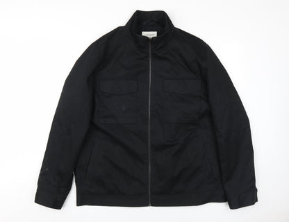Mens UK Size XL Marks and Spencer Black Military Jacket