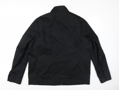 Mens UK Size XL Marks and Spencer Black Military Jacket