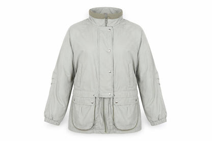 Nuage Women's Green Parka Jacket, Size 12, Relaxed Fit