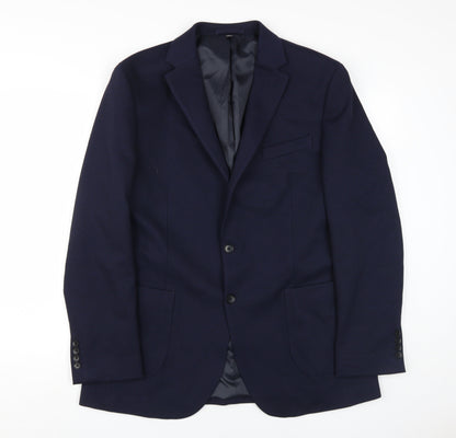 Mens UK Size 42 Marks and Spencer Regular Blue Suit Jacket