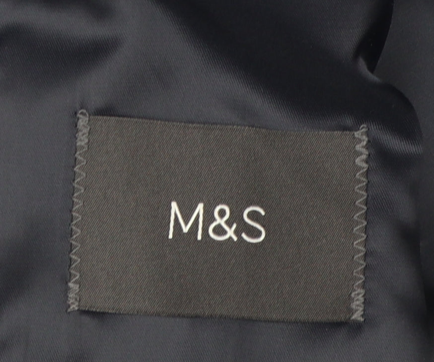 Mens UK Size 42 Marks and Spencer Regular Blue Suit Jacket