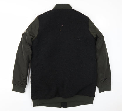 Womens UK Size 12 NEXT Black Bomber Jacket