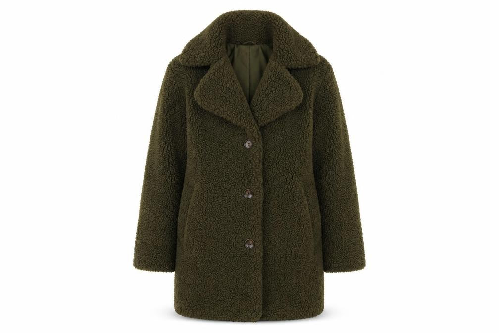 Womens UK Size S Miss Selfridge Green Overcoat