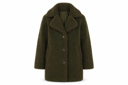 Womens UK Size S Miss Selfridge Green Overcoat