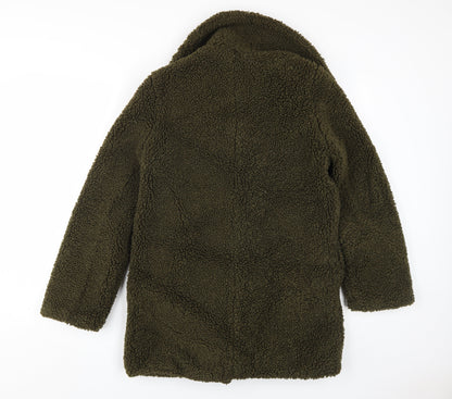 Womens UK Size S Miss Selfridge Green Overcoat