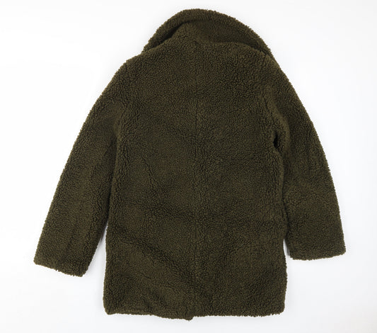 Womens UK Size S Miss Selfridge Green Overcoat
