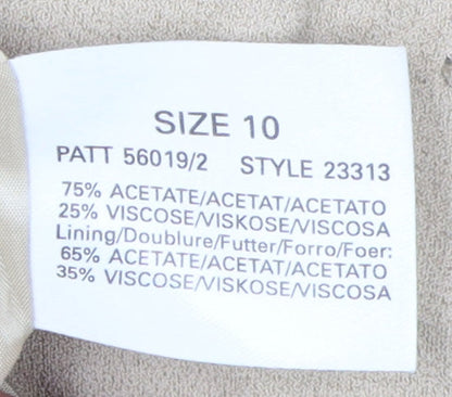 Womens UK Size 10 Planet Beige Basic Jacket