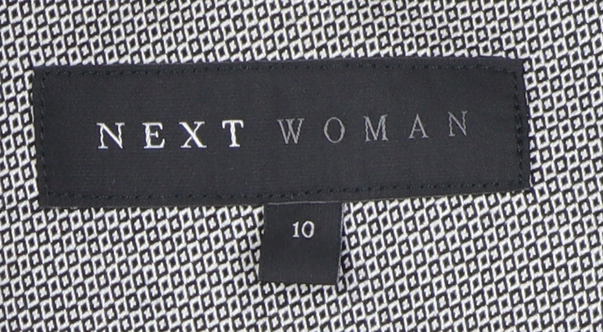 Next Women's Grey Blazer Shawl Lapel Suit Jacket Size 10