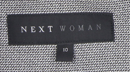 Next Women's Grey Blazer Shawl Lapel Suit Jacket Size 10