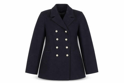 Womens UK Size 6 Zara Black Pea Coat