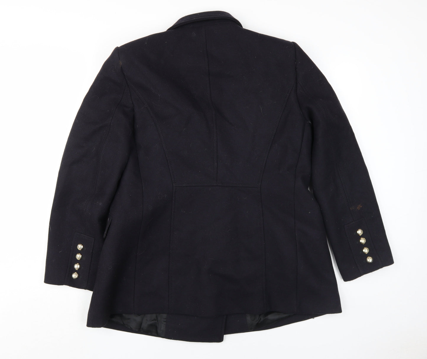 Womens UK Size 6 Zara Black Pea Coat