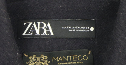 Womens UK Size 6 Zara Black Pea Coat