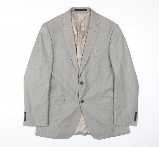 Mens UK Size 40 Marks and Spencer Regular Grey Suit Jacket