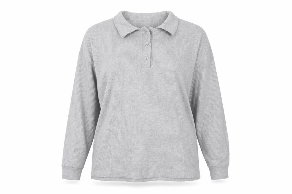Unisex Adults UK Size L Boohoo Grey  Button-Up