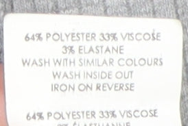 Boohoo Unisex Grey Button-Up Long Sleeve Top