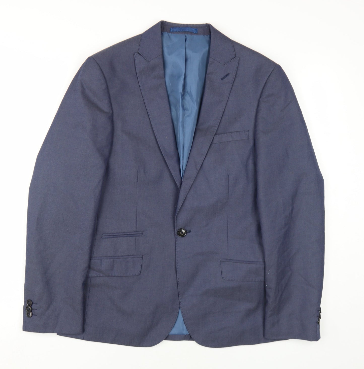 Mens UK Size 36 Marks and Spencer Regular Blue Suit Jacket