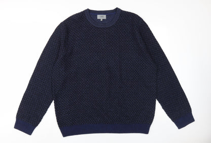 M&S Men’s Blue 2XL Cable-Knit Pullover Jumper