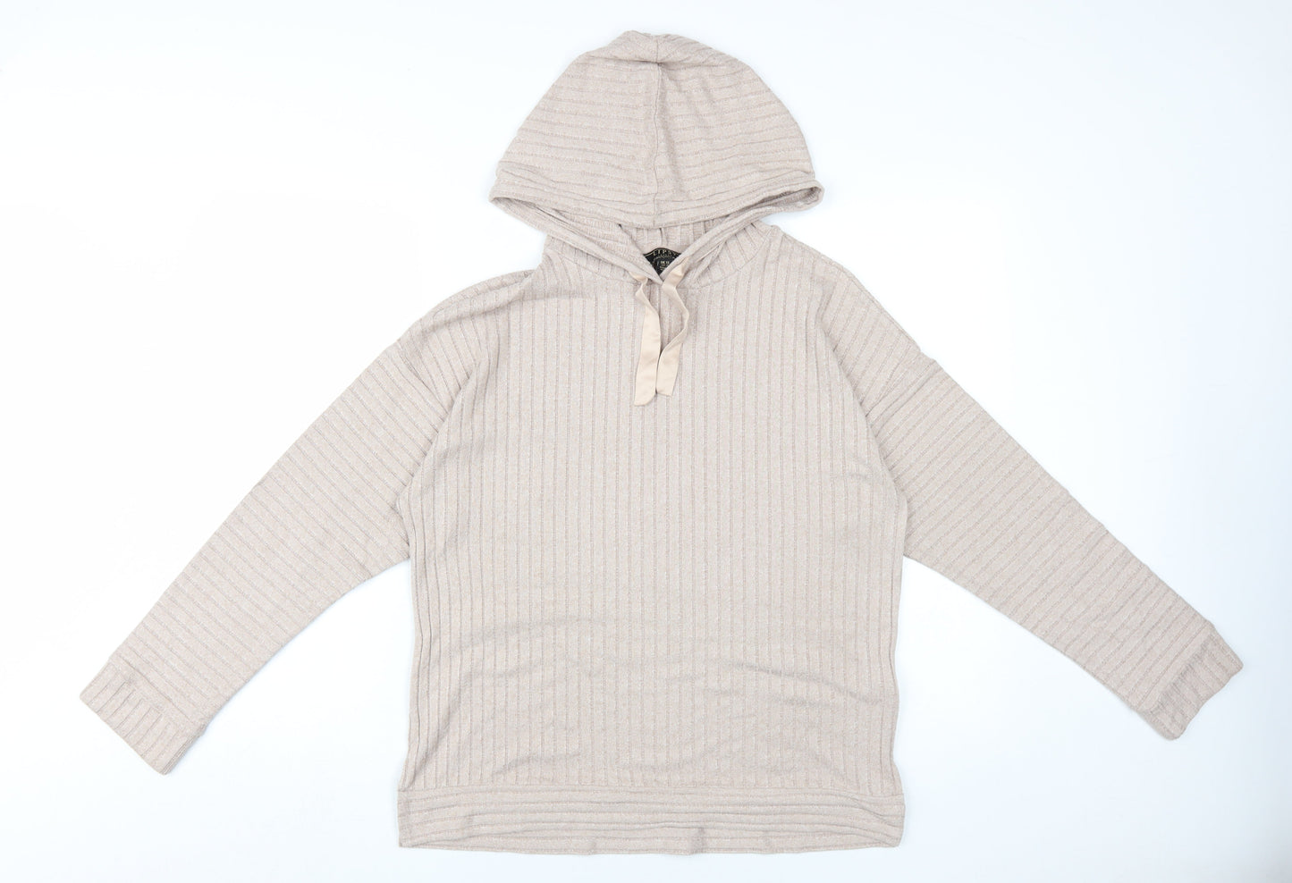 Lipsy Women's Beige Hoodie UK 12 - Stylish & Comfortable