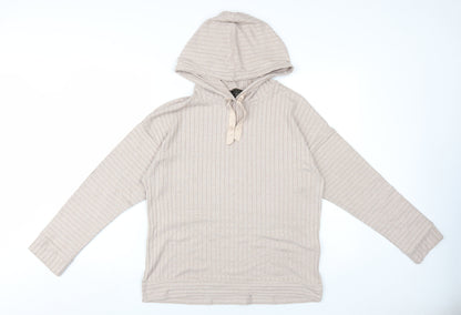 Lipsy Women's Beige Hoodie UK 12 - Stylish & Comfortable