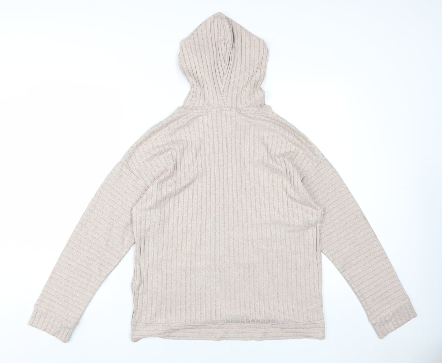 Lipsy Women's Beige Hoodie UK 12 - Stylish & Comfortable