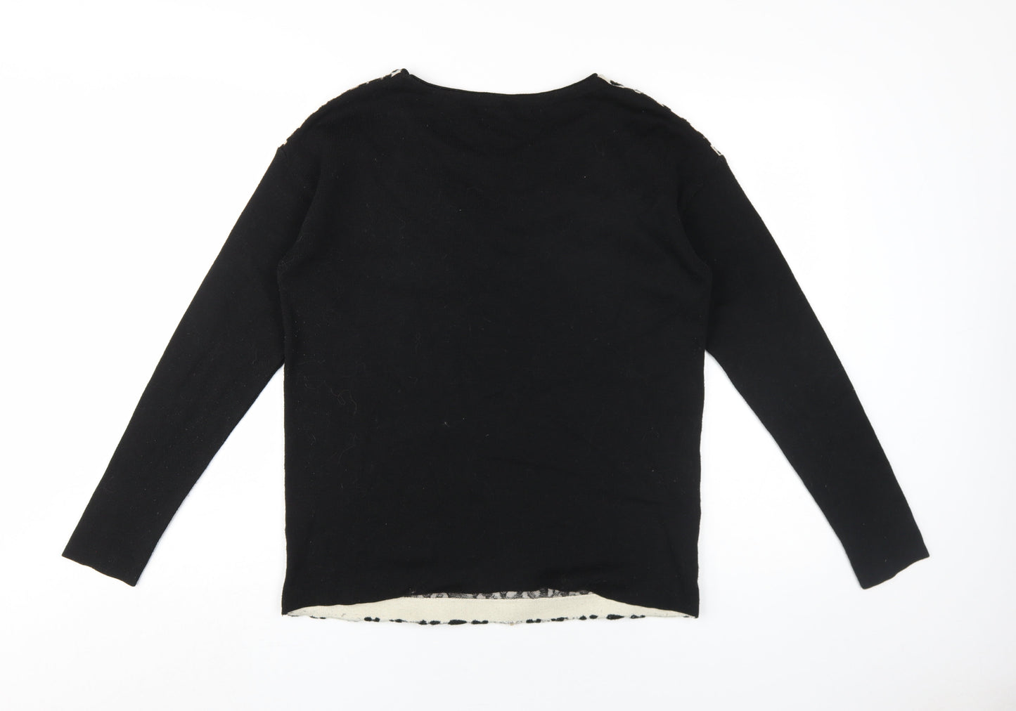 Womens UK Size 12 NEXT Black Pullover Jumper