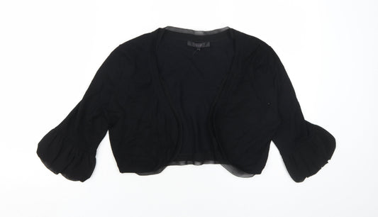 Coast Women's Black 3/4 Sleeve Shrug M