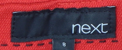 Next Red Knee Length Women's Sheath Dress Size 8