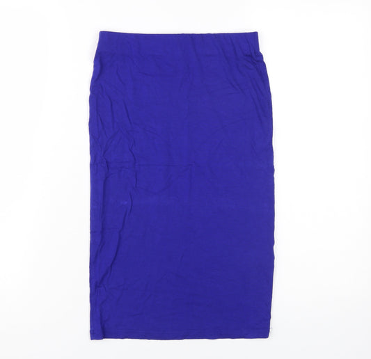 Forever 21 Women's Blue Midi Pencil Skirt, Size S
