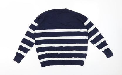Womens UK Size S Zara Blue Pullover Jumper