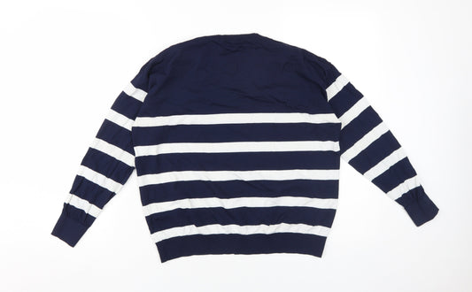Womens UK Size S Zara Blue Pullover Jumper