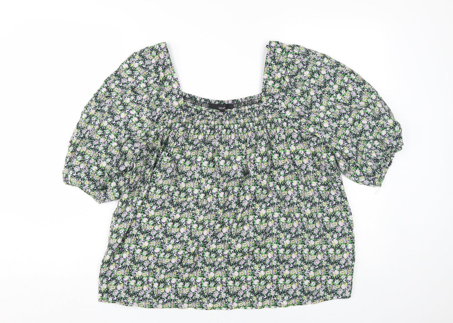 Womens UK Size 14 NEXT Multicoloured Tunic Blouse