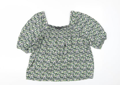 Womens UK Size 14 NEXT Multicoloured Tunic Blouse