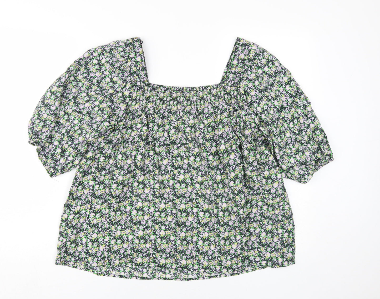 Womens UK Size 14 NEXT Multicoloured Tunic Blouse