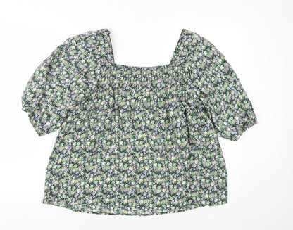 Womens UK Size 14 NEXT Multicoloured Tunic Blouse