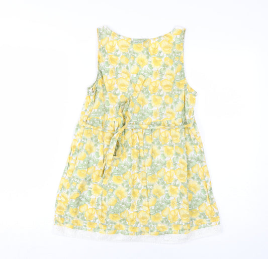 Womens UK Size 12 Oasis Yellow Tunic Blouse