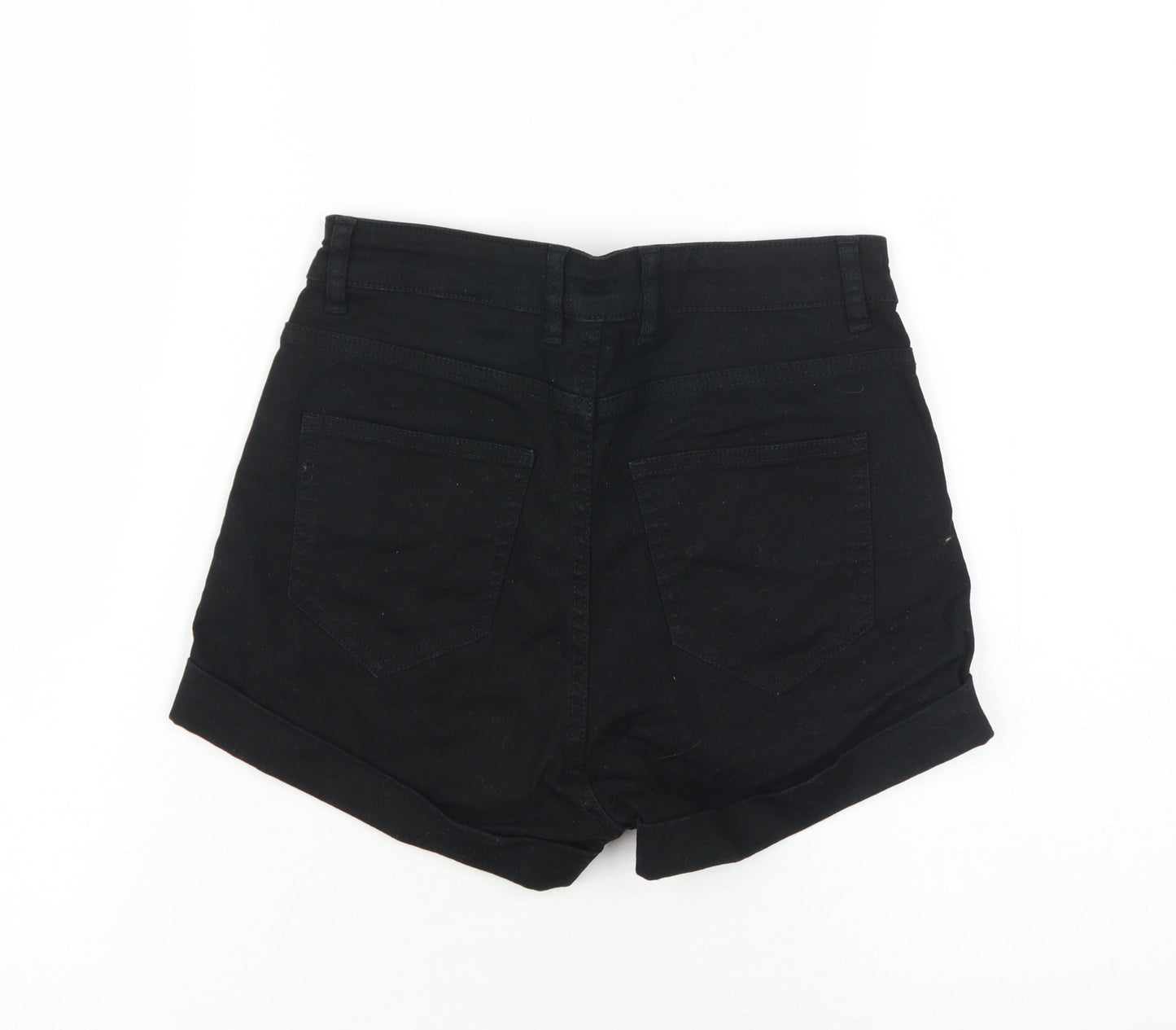 H&M Women's Black Chino Stretch Shorts, Size 6