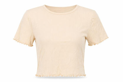 Womens UK Size S Kookai Beige Basic T-Shirt
