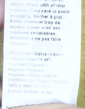 River Island Women's Yellow Paperbag Trousers Size 8