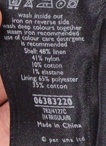 Per Una Women's Grey Flare Lace Midi Skirt Size 14