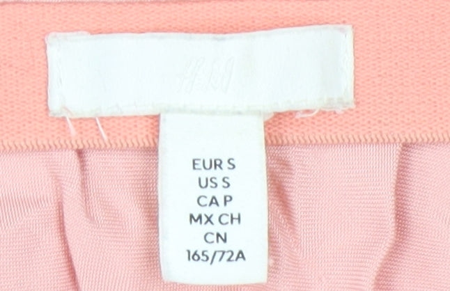 H&M Women's Pink Midi Pencil Skirt, Size 10, Viscose