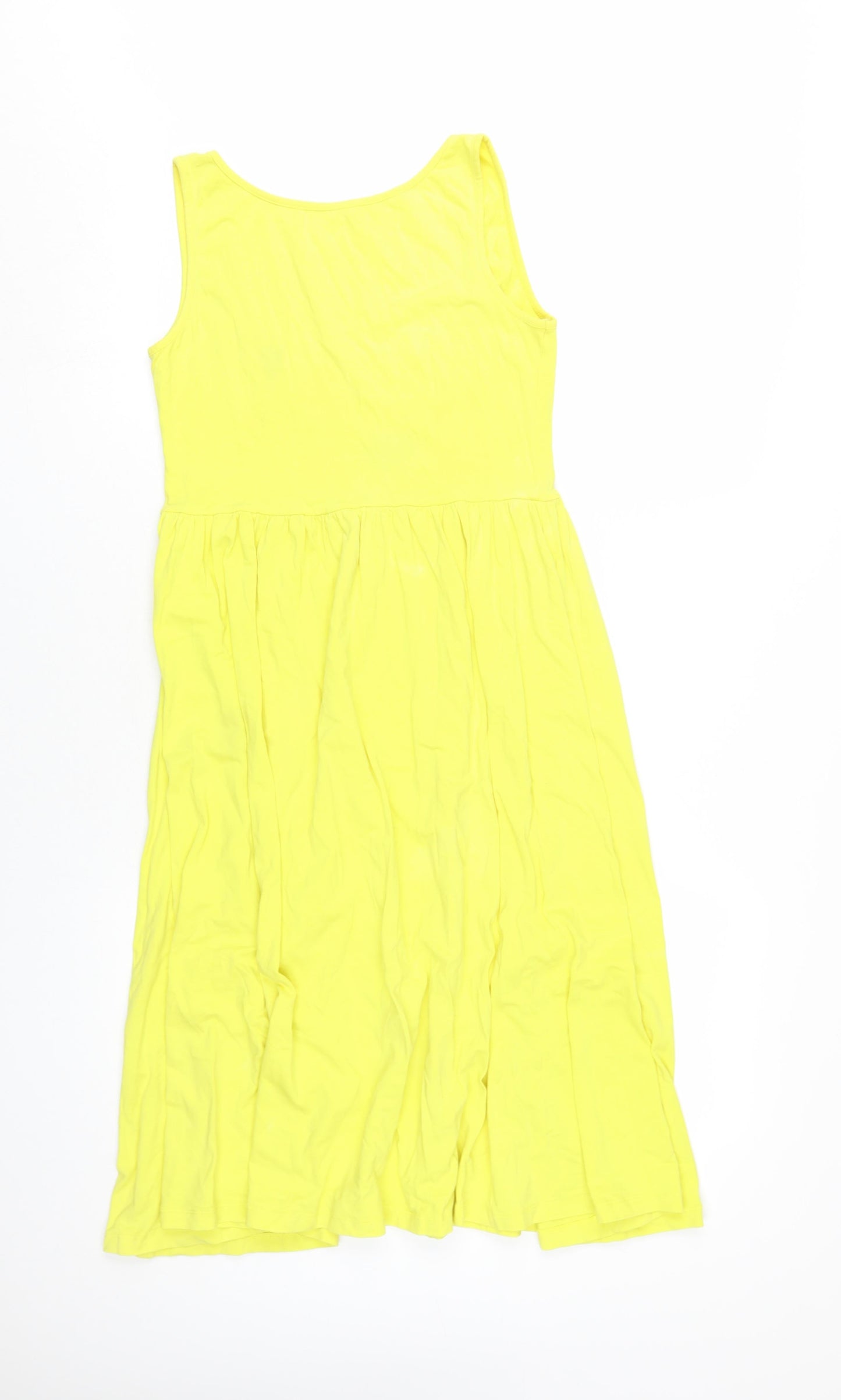 ASOS Women's Yellow Midi A-Line Dress Size 10