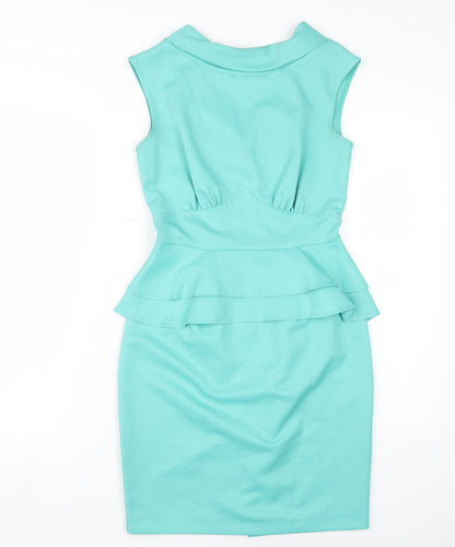 Closet Women’s Green Sheath Dress Size 8 Sleeveless