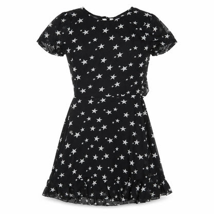 Nasty Gal Women's Black A-Line Star Dress Size 6