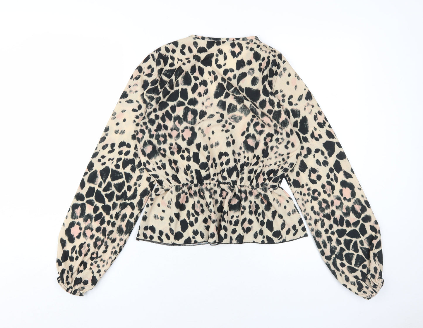 Boohoo Women's Multicoloured Wrap Blouse, Size 10