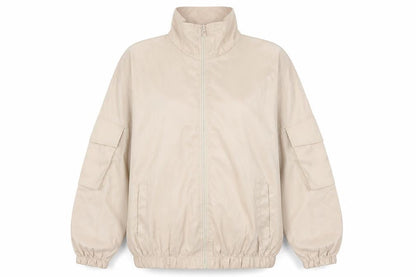 Womens UK Size L Boohoo Beige Basic Jacket
