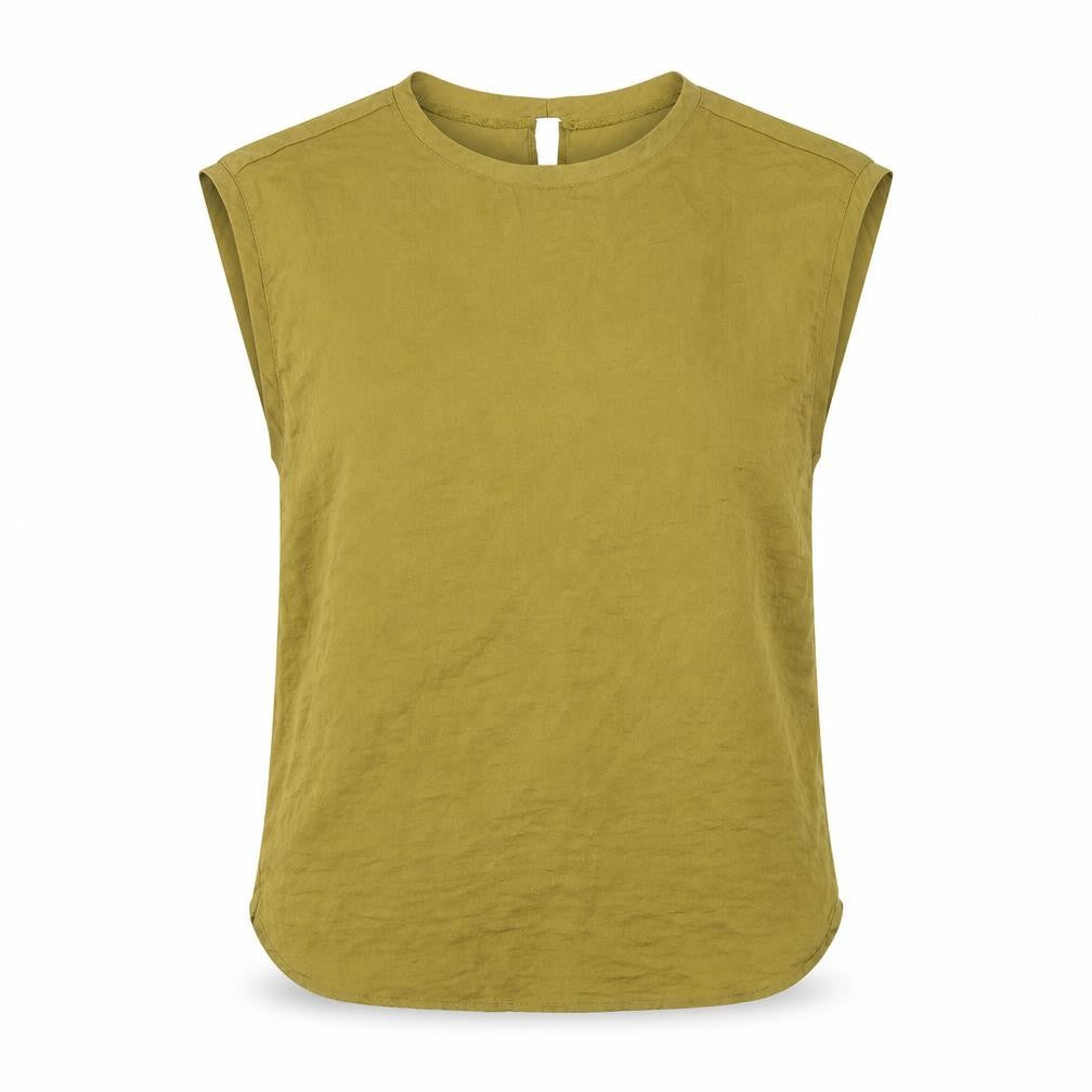 Womens UK Size 6 H&M Green Basic Blouse