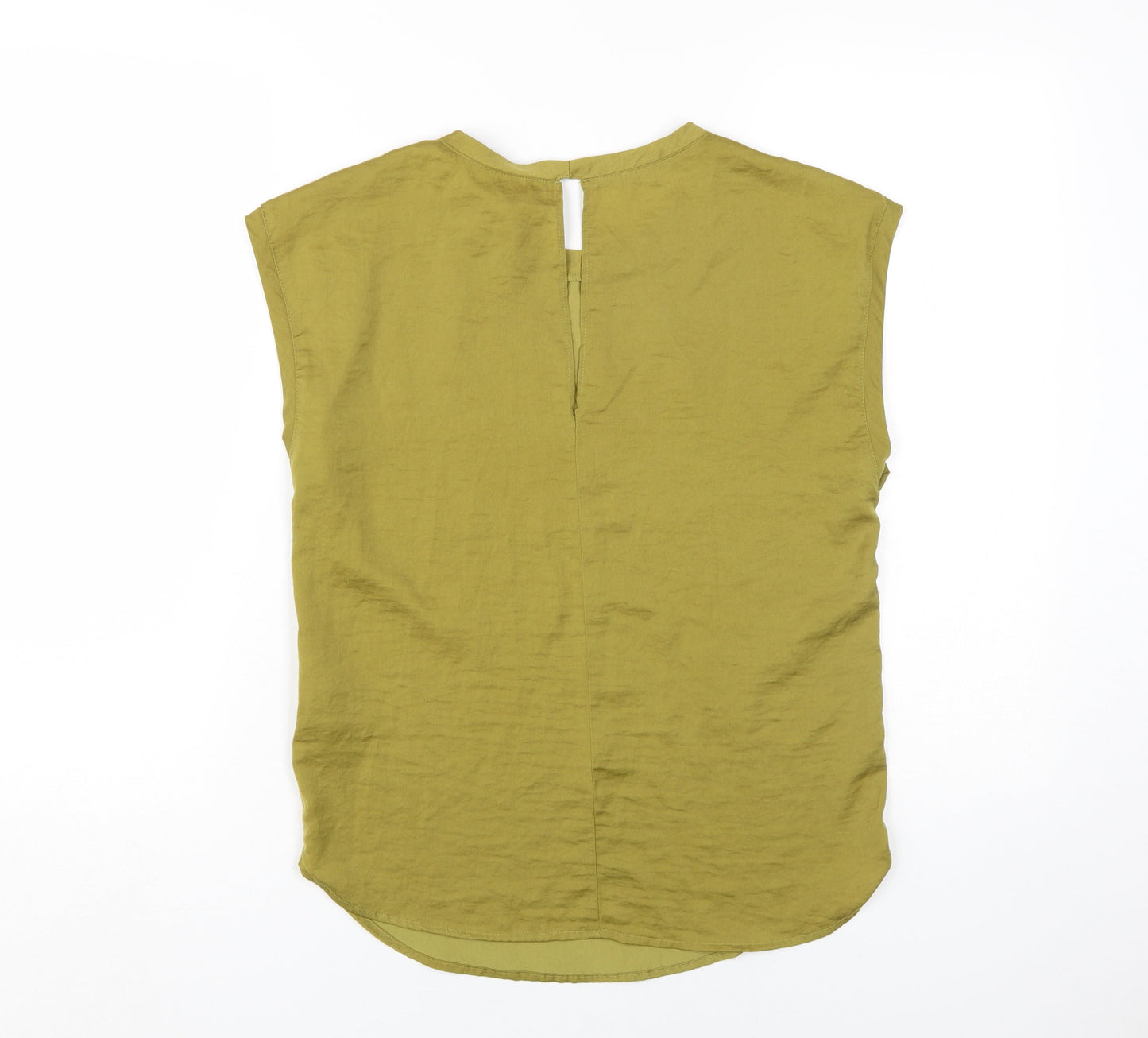 Womens UK Size 6 H&M Green Basic Blouse